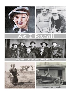 cover image of As I Recall